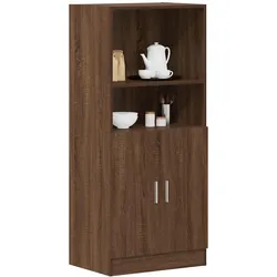 Küchenschrank Braun Eichen-Optik 57x41,5x131,5 cm Holzwerkstoff