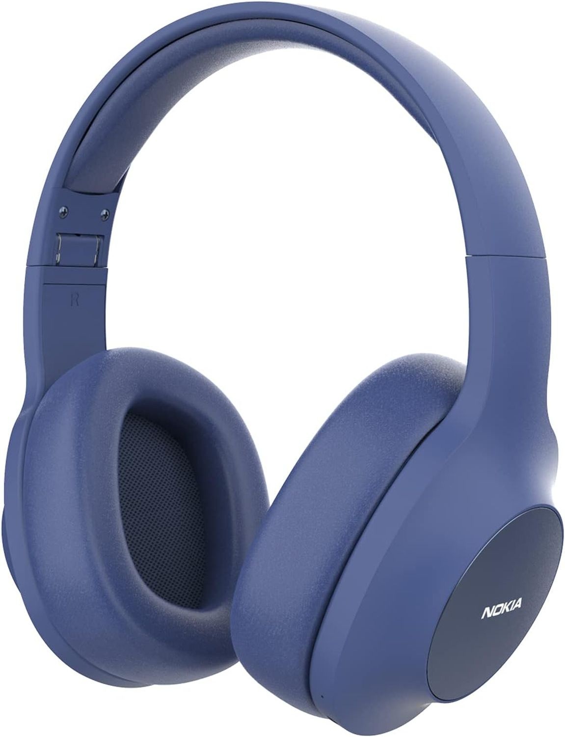 Nokia E-1200 Essential Wireless Kopfhörer, Over-Ear Kopfhörer mit Faltbarem Kopfbügel, Bluetooth 5.0 Kompatibel, 40 Stunden Wireless Spielzeit, Blau