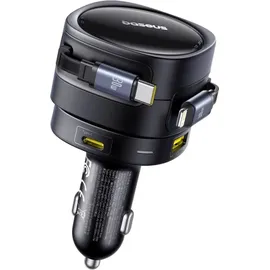 Baseus Enjoyment Max Auto Ladegerät mit Kabel Schwarz