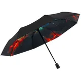 Doppler Modern.Art Automatischer Regenschirm, mehrfarbiges Nebula-Design
