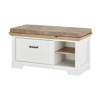 Innostyle Jasmin 93 x 49 x 41 cm weiß / weiß mit 1 Schubkasten, Soft-Close