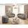 s-style möbel Cocktailsessel Roundi Bouclé 90 x 76 x 80 cm Grau