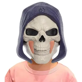 Masters of the Universe Skeletor-Maske, 2026 Film-Aussehen, Licht und Sound, Rollenspielkostüm, Kopf, Superbösewicht-Maske, JKJ15