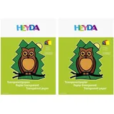 Heyda 2048021 Transparentpapier-Heft (2 Packungen Transparentpapier)