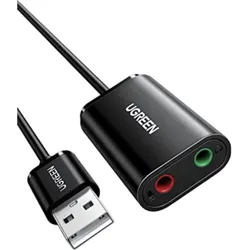 UGREEN Externe USB Soundkarte Klinke