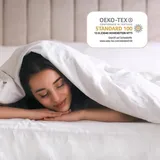 MSS e.K. Komfortschaum Matratzentopper 120 x 200 cm weiß