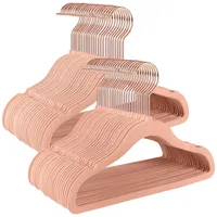 Songmics Kinderkleiderbügel, 50er Set Kleiderbügel Kinder, Baby-Kleiderbügel, Bügel Samt,