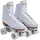 Chicago Skates Damen und Mädchen Premium Leder gefüttert Rink Roller Skate - Classic White Quad Skates