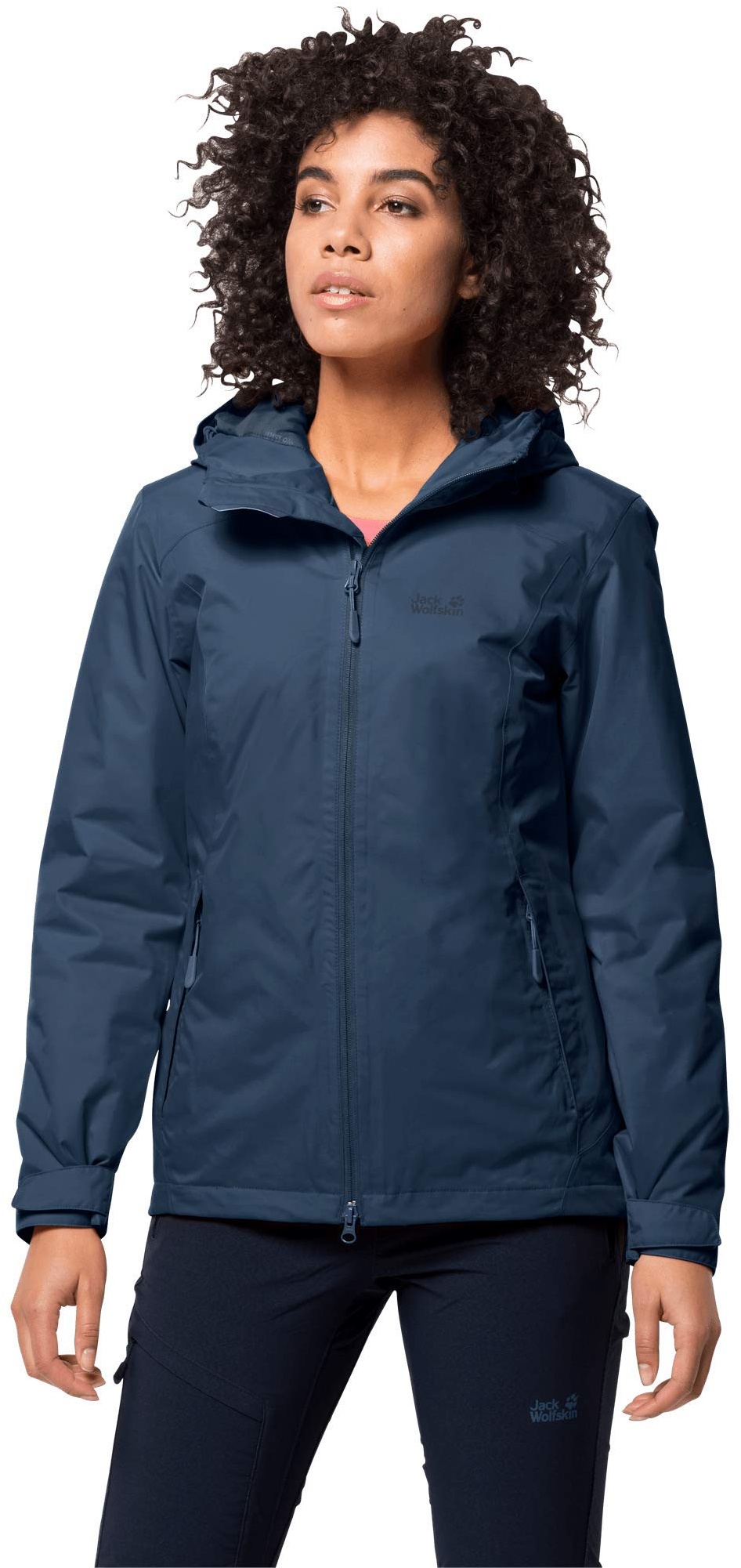 Jack Wolfskin Damen FROSTY MORNING JKT W wasserdichte Winterjacke, Dark Indigo, S