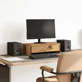vidaXL Monitorständer mit Schubladen 50x27x15 cm Braun