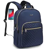 LOVEVOOK Laptop Rucksack Damen, 14 15,6 17,3 Zoll Laptoptasche Rucksack Damen Klein Wasserdicht Schulrucksack Mädchen Teenager Anti Diebstahl Business Reisen Rucksack mit Laptopfach USB-Ladeanschluss