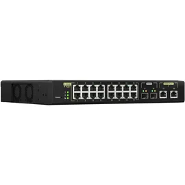 QNAP QSW-M2100 Desktop 2.5G Managed Switch, 16x RJ-45, 2x RJ-45/SFP+, PoE+/PoE++ (QSW-M2116P-2T2S)