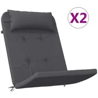 VidaXL Adirondack-Auflagen 2 Stk. Anthrazit Oxford-Gewebe