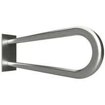 Brillantbad BELP Stützgriff in U-Form Edelstahl gebürstet mit Abdeckung 103x253x866 mm, 120 kg Traglast für Bad & WC >> zum Bohren