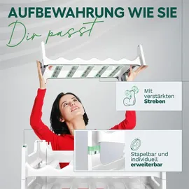 Novaliv Weinregal 36 Flaschen 6 tlg. Weiß