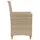 vidaXL Gartenstühle mit Kissen 2 Stk. Beige Poly Rattan Massivholz