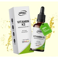 Vitamin K2 MK7 Tropfen 50ml 200μg pro Tagesdosis 99,7% All Trans 1850 Tropfen