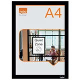 NOBO Selbstklebender magnetischer Posterrahmen A4, Orange