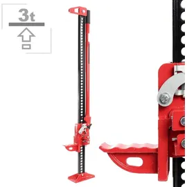 Wiltec Wagenheber Stahl 76 cm rot