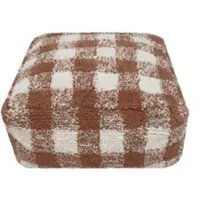 Lorena Canals Pouf Baumwolle 40 x 20 x 40 cm Vichy Toffee