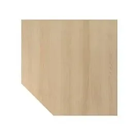 hjh OFFICE PRO Trapezplatte 120 x 120 cm Eiche/weiß
