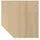 hjh OFFICE PRO Trapezplatte 120 x 120 cm Eiche/weiß