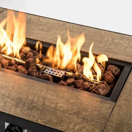 Teamson Home Lavasteine für Propangas-feuerstellen, Natürliche Feuersteine, sicher für Garten im Freien Gas-feuerstellen, Braun - Braun