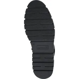 CAPRICE Damen Stiefel ohne Absatz aus Leder Wasserabweisend, Schwarz (Black Nappa), 39 EU