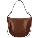 the Bridge Fedora Schultertasche Leder 28 cm braun