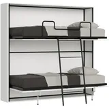 Itamoby Kando-Doppelbett in weißer Esche Klappbett