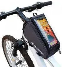 FRAMECASE 1,5L Rahmentasche + Touchscreen-Smartphone-Tasche schwarz 1,5 LITER