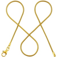 modabilé Collierkettchen »Schmuck Geschenk Silber 925 Halsschmuck Schlangenkette Heartfelt«, (inkl. Putztuch), Made in Germany, gelb