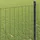 vidaXL Eurozaun 0,8 x 10 m Grau/Eisen