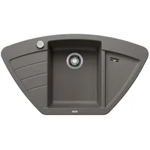 Blanco Zia 9 E mittig Einbau von Oben vulkangrau Excenterbetätigung 930 x 510 mm