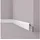 NOEL & MARQUET Abdeckleiste NMC CF3 WALLSTYL Weiß 2 St. 200 x 2,2 x 12 cm