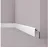 NOEL & MARQUET Abdeckleiste NMC CF3 WALLSTYL Weiß 2 St. 200 x 2,2 x 12 cm
