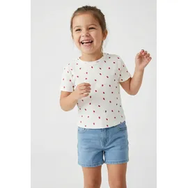 KIDS ONLY T-Shirt KOGBELLA LIFE SHORT AOP S/S TOP JRS NOOS weiß 110/116 EU