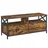 VASAGLE Lowboard 120x50x40 cm Braun/Schwarz Metall/Holzwerkstoff