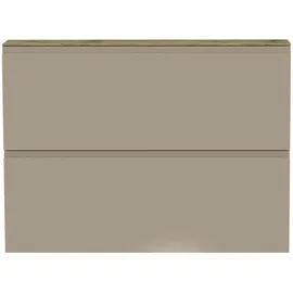 MODERANO Hängeschuhschrank 110 x 82 x 22 cm taupe / schwarz