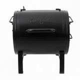 CHAR-GRILLER E82424 Smoker Seite Feuer Box Tragbarer Holzkohlegrill, Schwarz