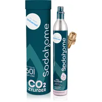 Sodahome Universaler CO2 Zylinder für 60L Sprudelwasser - Kompatibel mit allen Wassersprudlern mit Schraubgewinde - Kohlensäure Zylinder zum Einschrauben für Wassersprudler - abgefüllt in Deutschland