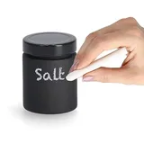 Zeller Gewürzglas 150 ml Ø 6,1 x 8,2 cm Schwarz