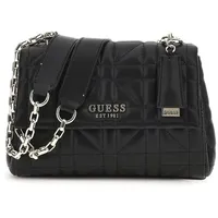 GUESS Damen Assia Convertible Flap, Crossbody-Klappe, Schwarz