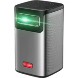 BLITZWOLF BW-VT2 PRO MAX 3D 4K Bluetooth WiFi 8000mAh Mini Projector - Gray / Silver