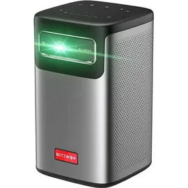 BLITZWOLF BW-VT2 PRO MAX 3D 4K Bluetooth WiFi 8000mAh Mini Projector - Gray / Silver