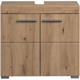 trendteam Waschbeckenunterschrank 1 Einlegeboden 60 x 56 x 34 cm Braun