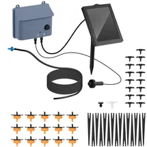 Hillvert Solar Bewässerungssystem 0,13 m schwarz