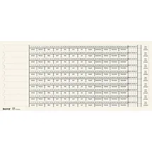 Leitz Organisationsstreifen für Alpha Hängeregistratur, Skala 3+4, 100 Stück,