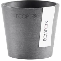 ecopot Amsterdam Mini Ø 8 x 8 cm Grau