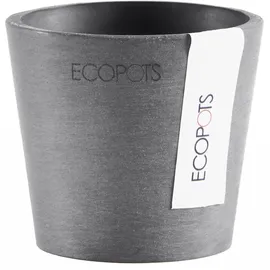 ecopot Amsterdam Mini Ø 8 x 8 cm Grau